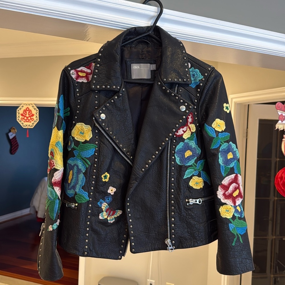 Real leather ASOS jacket